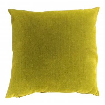 Kissen 40x40, giftgrün, samtig