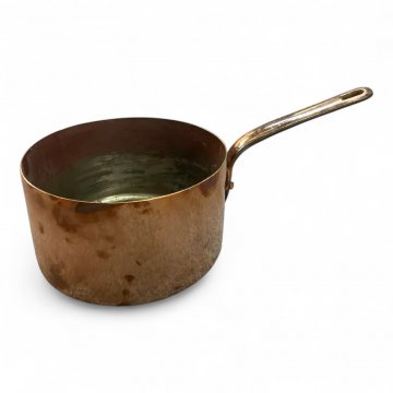Stielkasserolle / Kochtopf, Kupfer Eisengriff, Ø22cm,