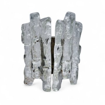 Wandlampe, Preßglas, 2-flügelig,E14 2x25W