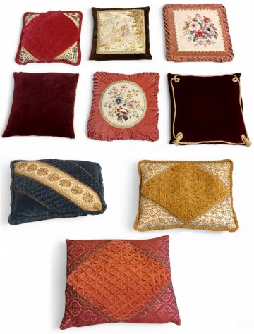 Kissen, Samt, Brokat W