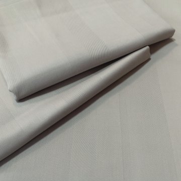 Garnitur 140x200 beige, 5cm breite Streifen Damaststreifen + 1x Kissenbezug 80x80, 1x40x80