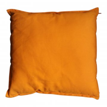 Kissen 50x50, orange, rundum abgesteppt