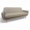 Sofa, 2-Sitzer, Stoff: grau/beige meliert, Füße: Holz natur 03003617