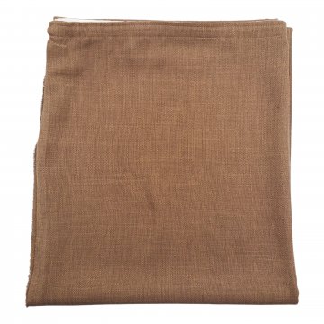 Vorhang ca.140x173, mittelbraun, körnige Leinenstruktur, sehr fließend (gräulicher Schimmer)