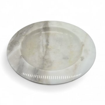 Schale, Marmor, weiß, Ø40cm