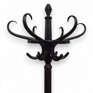 Garderobenständer THONET-Art, schwarz lackiert, H184