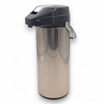 Thermoskanne ALFI, Pumpkanne, K.stoff antrazith/Edelstahl matt, Tragehenkel, 3,0L, H41