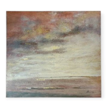 Bild auf Leinwand, Landscape beige/braun