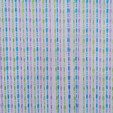 Türvorhang 90x200 COLOR kleine Perlen Plastik, durchsichtig, pink, neongrün, blau, 74 Schnüre