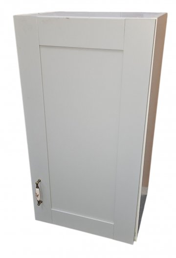 Küchenhängeschrank BLUME, grau, 1 Tür rechts, Griff weiß, 40x31cm, h 75cm