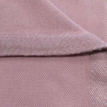 Decke 120x180 Panamastruktur, altrosa, 5 cm breite Randeinfassung teilweise glänzend