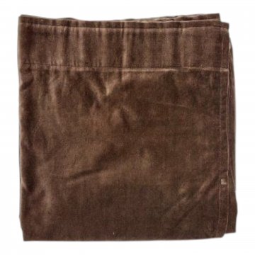 Vorhang H300xB140, schokobraun, Samt Baumwolle