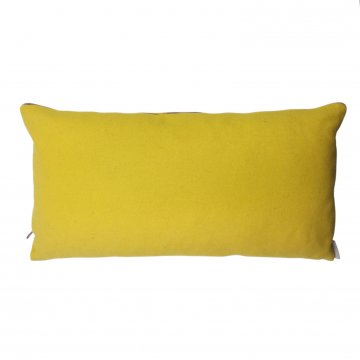 Kissen &quot;Zip&quot;, 50x25cm, gelb, lila Reißverschluss PAD