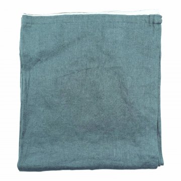 Vorhang 140x150cm, petrolgrau, leichtes Leinengewebe, halbtransparent, mit Gardinenband