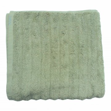 Badetuch 70x140, farngrün, Frottee mit Streifenstruktur, bahne