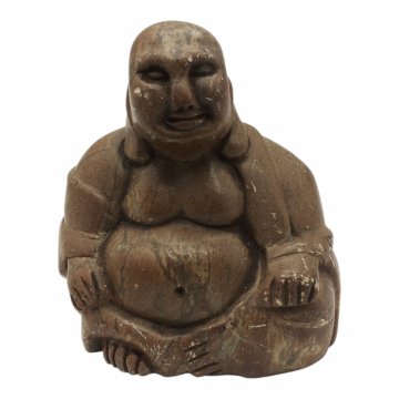 Buddhafigur braun, aus Speckstein