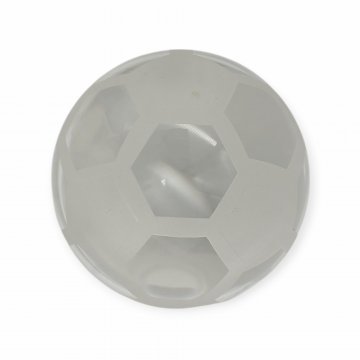  Deko  Glaskugel mit Facettenschliff, Fußball