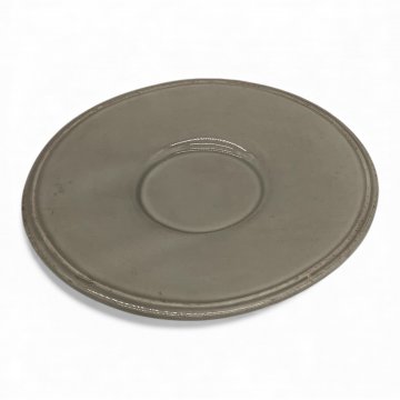 Untertasse / Teller klein, leicht oval, schlamm, glänzend, Ø16cm COTE TABLE