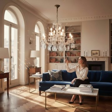 Kronleuchter ROK 16- flammig, reich verziert, Kristallbehang, Gewicht: 13 kg, LEUCHTMITTEL gerne zusätzlich auf Anfrage