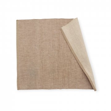 Tischset, beige/hellbraun, Rips 36x46