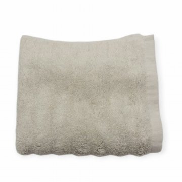 Badetuch 70x140cm, grauweiß, Frottee mit Streifenstruktur, bahne