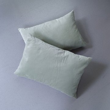 Kissen 35x55 Samt, blasses schilf- grün