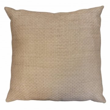 Kissen, 90x90, Bast, Rückseite Leinen, naturfarben