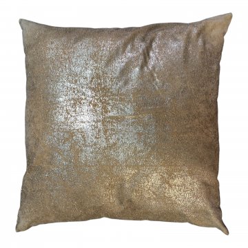 Sitzkissen, 65x65cm, dunkelbeige, silber glitzernd