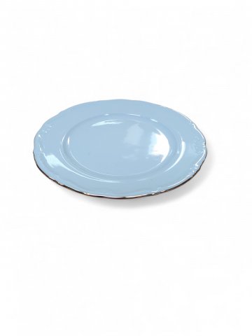 Dessertteller MARIA, weiß, mit Goldrand, Teller, D 20,5 cm