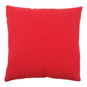 Kissen 36x36, feuerrot, Samt