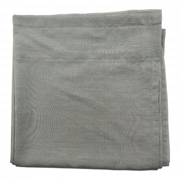 Vorhang H300xB145, grau glänzend, Polyester, leicht transparent