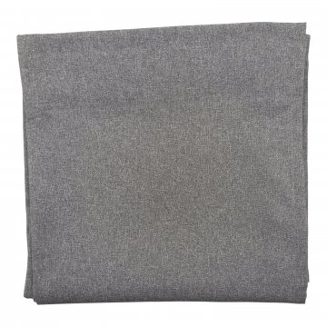 Vorhang H300xB145, grau/weiß meliert, Polyester, mit verdeckten Schlaufen