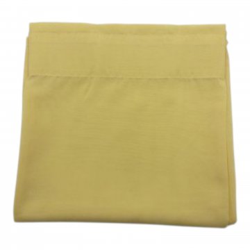 Vorhang H300xB145, pastellgelb, Polyester, leicht transparent, mit Gardienenband