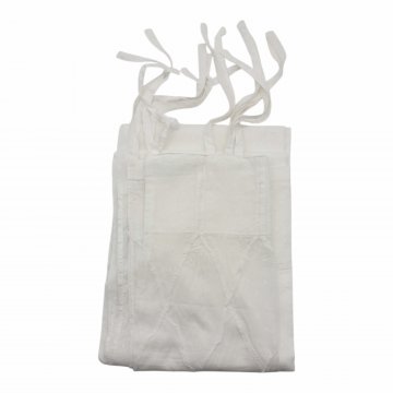 Vorhang H300xB85, weiß, transparente Baumwolle, rautenförmige Biesen oberhalb, Schleifenbänder