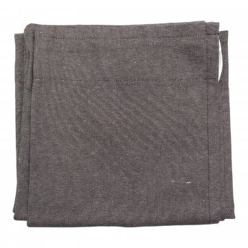 Vorhang H300xB145, schwarz/ weiß meliert, fester Stoff