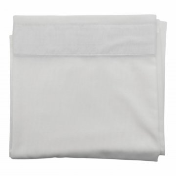 Vorhang H300xB145, weiß, leicht transparent, Polyester mit Gardienenband