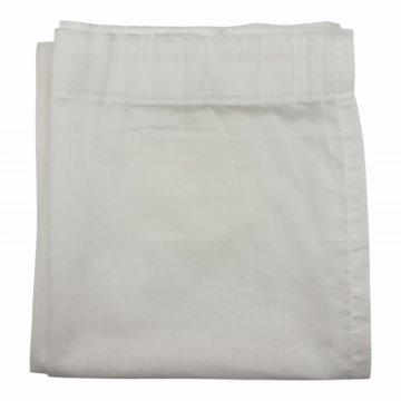 Vorhang H300xB140, weiß, Polyester/Baumwolle, leicht transparent, mit Gardinenband