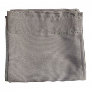 Vorhang H295xB145, grau in Streifenoptik, unterer Teil dunkel grau, Verdunklungstoff mit Gardinenband