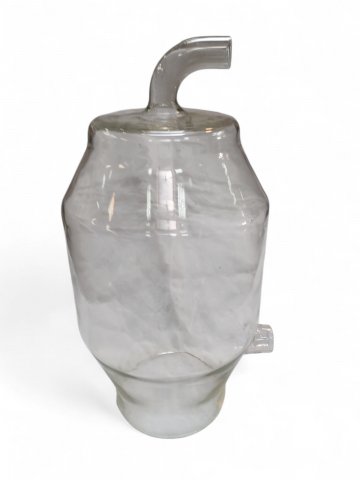 Glas, Destillator, Laborzylinder, 65 x 32 cm