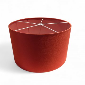 Schirm Schnepel, ROTES Textil &amp; Folie, zylindrisch offen, Aufhängung oben TECNOLUMEN