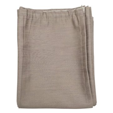 Vorhang H290xB110, beigebraun, Wildseidenoptik, Polyester mit Gardinenband