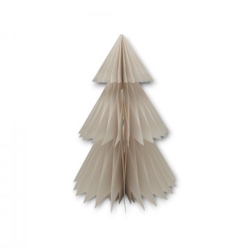 Weihnachtsbaum aus Papier, weiß, mit Magnetverschluss