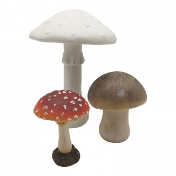 Deko-Pilze aus Keramik, Diverse