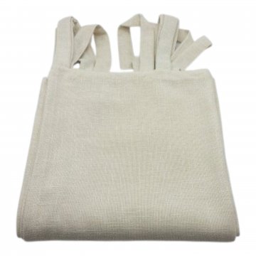 Vorhang H285xB135, creme, Leinenoptik mit Schlaufen