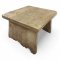 Hocker, Holz natur, Wangenbeine mit Steg, L45xB44xH31