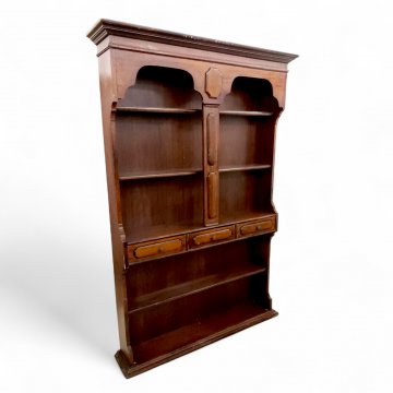 Thekenrücksetzer, Nußbaum dkl.braun, 3 Schübe, 5 Ablagefächer, B135xH204xT22