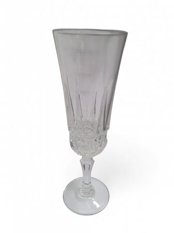 Glas, Sektglas,BOHEMIAN 4, Glas klar mit Schliff, H 16 cm