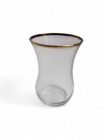 Teeglas BEKIR arabisch, türkisch, orientalisch, Goldrand, h: 8,5 cm