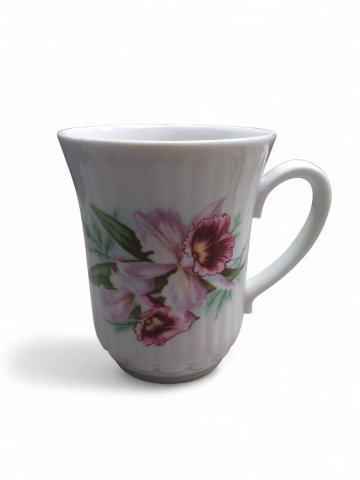 Kaffeebecher, IRIS groß, weiß, mit Henkel