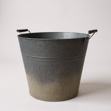 Zinkeimer groß, zwei Griffe